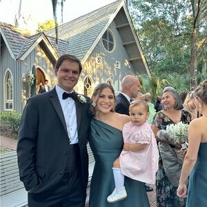 Size 4 Alfred Sung one shoulder bridesmaid dress